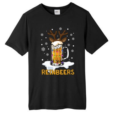 Reinbeers Reindeer Merry Christmas Snowflake Xmas Pajamas Great Gift Tall Fusion ChromaSoft Performance T-Shirt