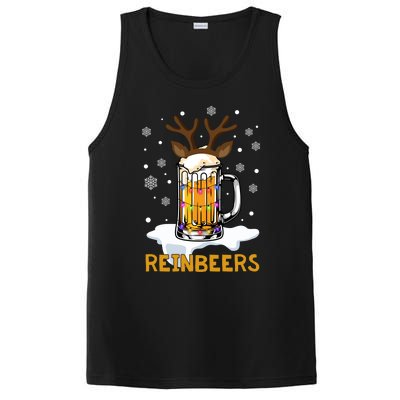 Reinbeers Reindeer Merry Christmas Snowflake Xmas Pajamas Great Gift PosiCharge Competitor Tank