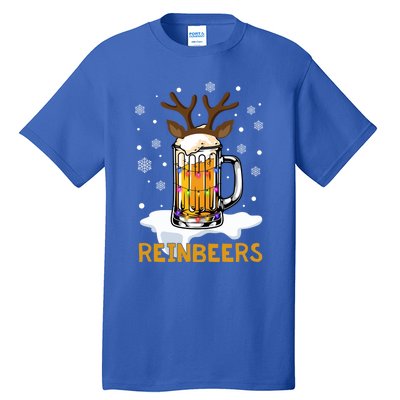 Reinbeers Reindeer Merry Christmas Snowflake Xmas Pajamas Great Gift Tall T-Shirt