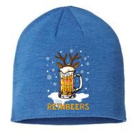 Reinbeers Reindeer Merry Christmas Snowflake Xmas Pajamas Great Gift Sustainable Beanie