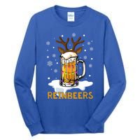 Reinbeers Reindeer Merry Christmas Snowflake Xmas Pajamas Great Gift Tall Long Sleeve T-Shirt