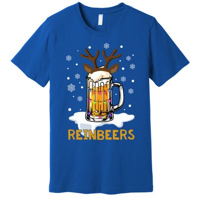 Reinbeers Reindeer Merry Christmas Snowflake Xmas Pajamas Great Gift Premium T-Shirt