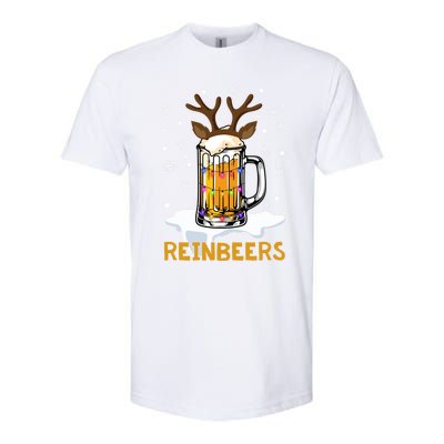 Reinbeers Reindeer Merry Christmas Snowflake Xmas Pajamas Great Gift Softstyle CVC T-Shirt