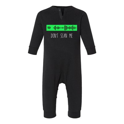 Rick Roll Music App Scan Code Funny Joke Qr Infant Fleece One Piece