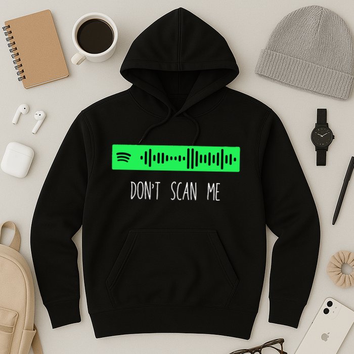 Rick Roll Music App Scan Code Funny Joke Qr Hoodie