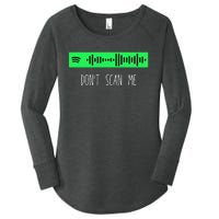 Rick Roll Music App Scan Code Funny Joke Qr Women's Perfect Tri Tunic Long Sleeve Shirt