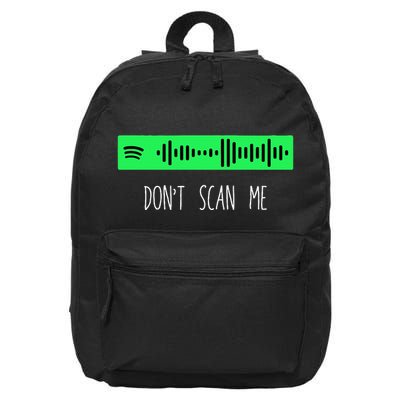 Rick Roll Music App Scan Code Funny Joke Qr 16 in Basic Backpack