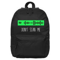 Rick Roll Music App Scan Code Funny Joke Qr 16 in Basic Backpack