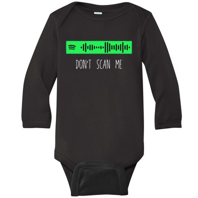 Rick Roll Music App Scan Code Funny Joke Qr Baby Long Sleeve Bodysuit