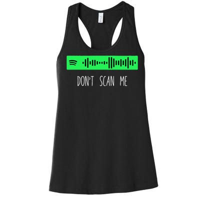 Rick Roll Music App Scan Code Funny Joke Qr Women's Racerback Tank