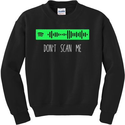 Rick Roll Music App Scan Code Funny Joke Qr Kids Sweatshirt