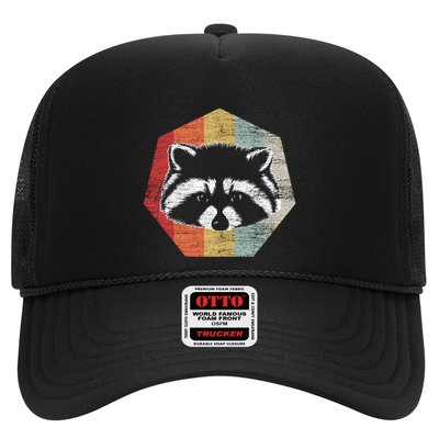 Retro Racoon Meaningful Gift Raccoon Trash Panda Funny Gift Trucker Hat