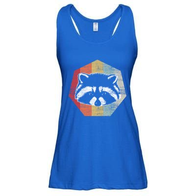Retro Racoon Meaningful Gift Raccoon Trash Panda Funny Gift Ladies Essential Flowy Tank