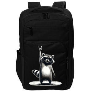 Raccoon Rock Music Racoon Musci Lover Impact Tech Backpack