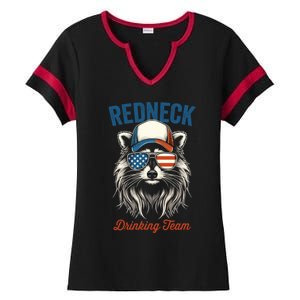 Redneck Raccoon Mullet White Trash Party Attire Hillbilly Gift Ladies Halftime Notch Neck Tee