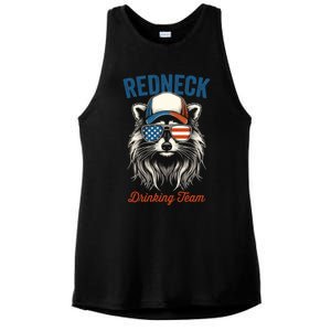 Redneck Raccoon Mullet White Trash Party Attire Hillbilly Gift Ladies PosiCharge Tri-Blend Wicking Tank