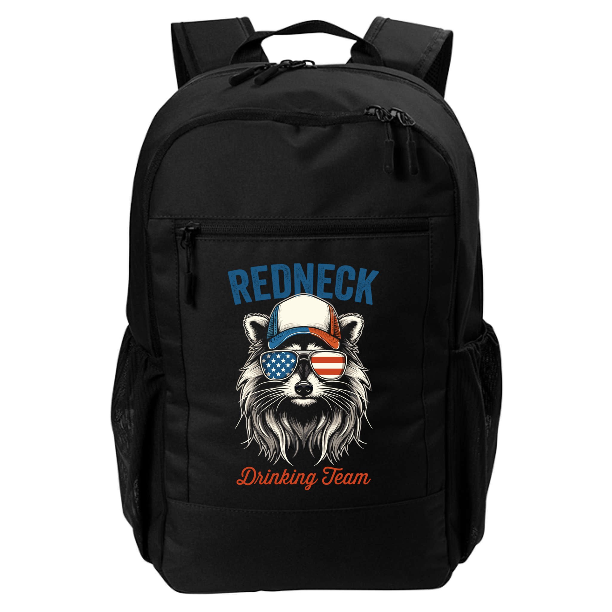 Redneck Raccoon Mullet White Trash Party Attire Hillbilly Gift Backpack