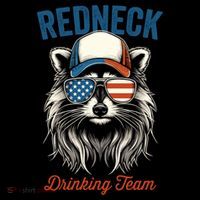 Redneck Raccoon Mullet White Trash Party Attire Hillbilly Gift Flatbill Hat