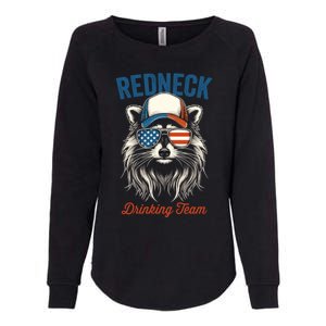 Redneck Raccoon Mullet White Trash Party Attire Hillbilly Gift Womens California Wash Sweatshirt