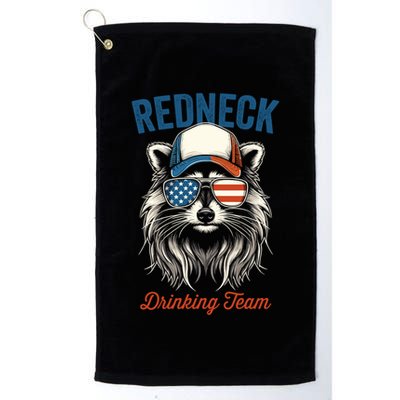 Redneck Raccoon Mullet White Trash Party Attire Hillbilly Gift Golf Towel