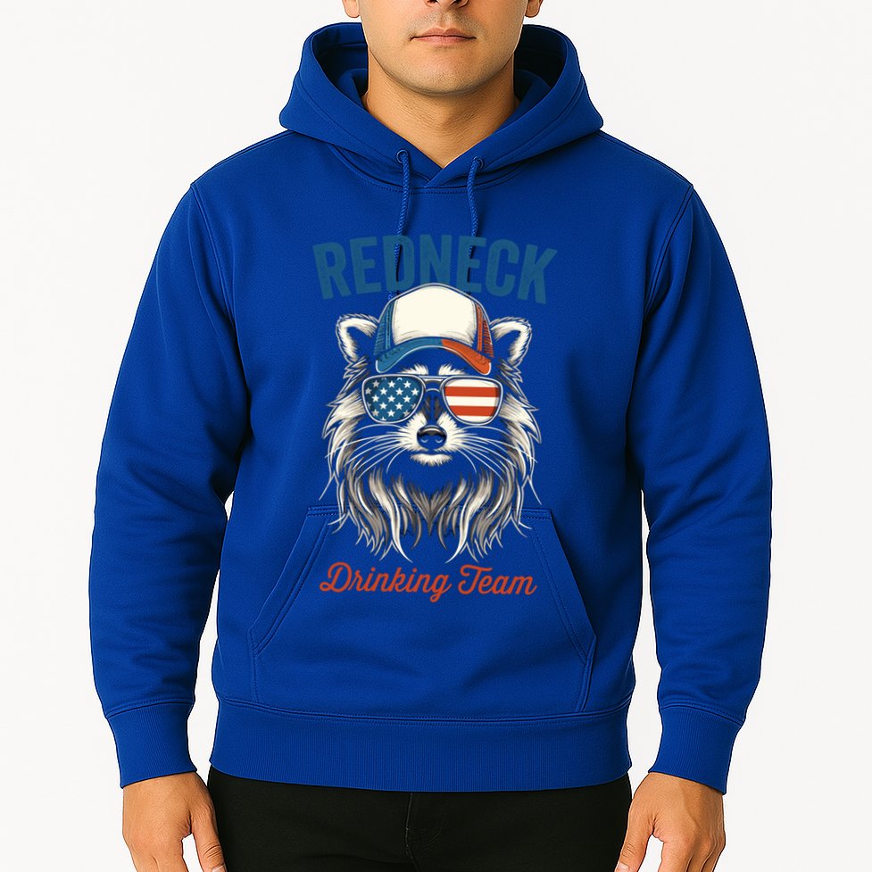 Redneck Raccoon Mullet White Trash Party Attire Hillbilly Gift Hoodie