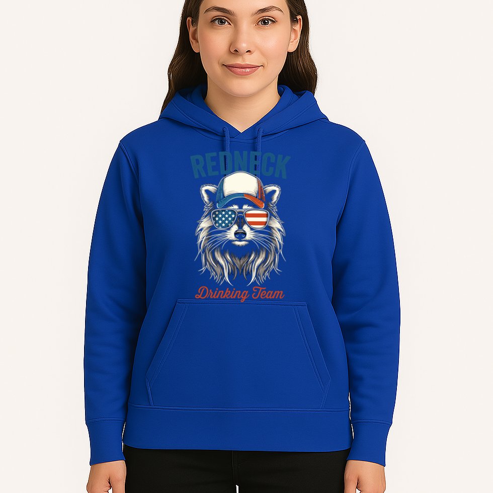 Redneck Raccoon Mullet White Trash Party Attire Hillbilly Gift Hoodie
