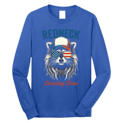 Redneck Raccoon Mullet White Trash Party Attire Hillbilly Gift Long Sleeve Shirt