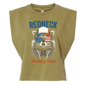 Redneck Raccoon Mullet White Trash Party Attire Hillbilly Gift Garment-Dyed Women's Muscle Tee