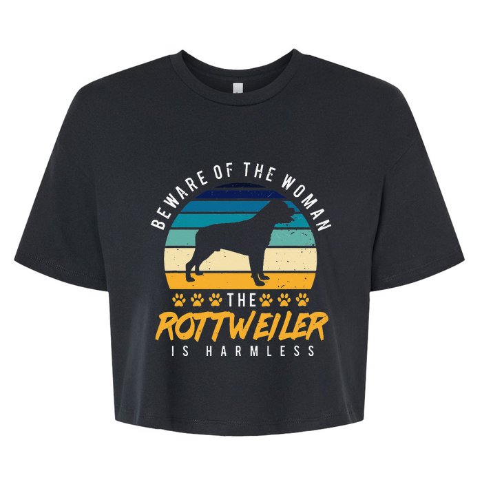 Rottweiler  Rotti Mom Gift Dog Dad Bella+Canvas Jersey Crop Tee