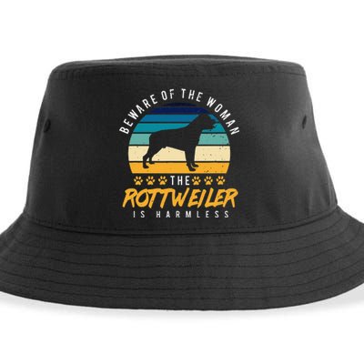 Rottweiler  Rotti Mom Gift Dog Dad Sustainable Bucket Hat