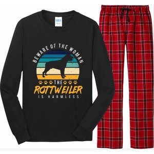 Rottweiler  Rotti Mom Gift Dog Dad Long Sleeve Pajama Set