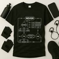 Rick Roll Music Lover Funny Flowchart Internet Meme T-Shirt
