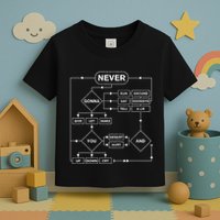 Rick Roll Music Lover Funny Flowchart Internet Meme Toddler T-Shirt