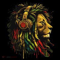 Rasta Reggae Music Headphones Jamaican Pride Lion Of Judah Tall T-Shirt