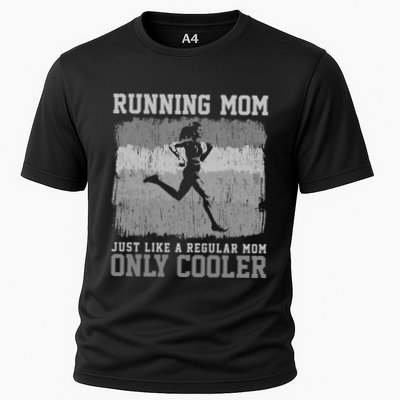 Retro Running Mom Funny Runner Marathon Athlete Humor Outfit Great Gift Performance Shirt