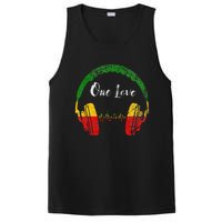 Rasta Reggae Music Headphones Jamaican Pride One Love PosiCharge Competitor Tank