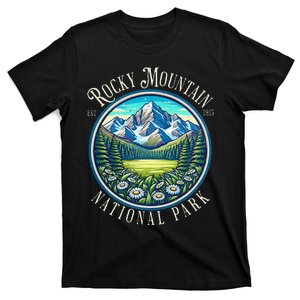 Retro Rocky Mountain National Park Hiking Camping Outdoor T-Shirt