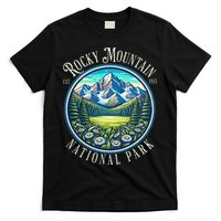 Retro Rocky Mountain National Park Hiking Camping Outdoor T-Shirt