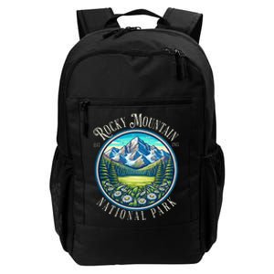 Retro Rocky Mountain National Park Hiking Camping Outdoor Daily Commute Backpack