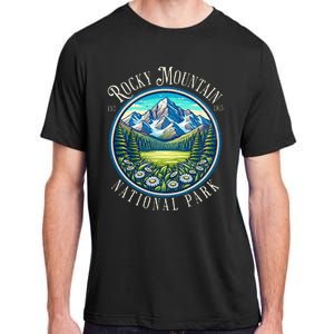 Retro Rocky Mountain National Park Hiking Camping Outdoor Adult ChromaSoft Performance T-Shirt