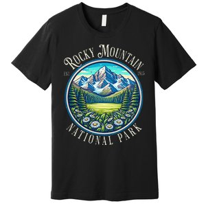 Retro Rocky Mountain National Park Hiking Camping Outdoor Premium T-Shirt