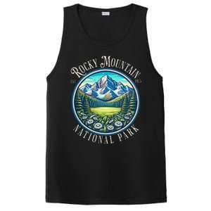 Retro Rocky Mountain National Park Hiking Camping Outdoor PosiCharge Competitor Tank