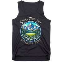 Retro Rocky Mountain National Park Hiking Camping Outdoor Tank Top