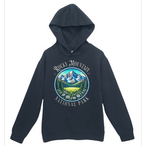 Retro Rocky Mountain National Park Hiking Camping Outdoor Urban Pullover Hoodie