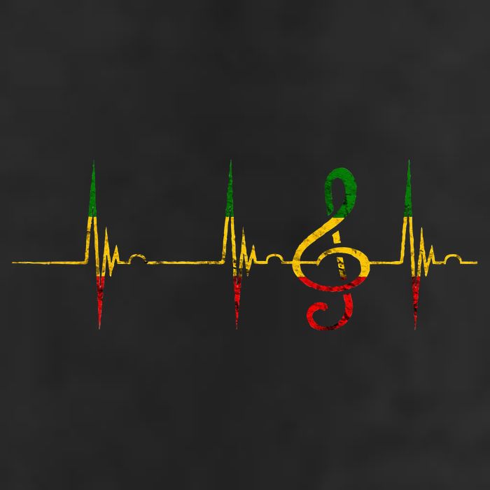 Rasta Reggae Music Note Rastafari Roots Heartbeat EKG Pulse Adult Drive Performance Visor