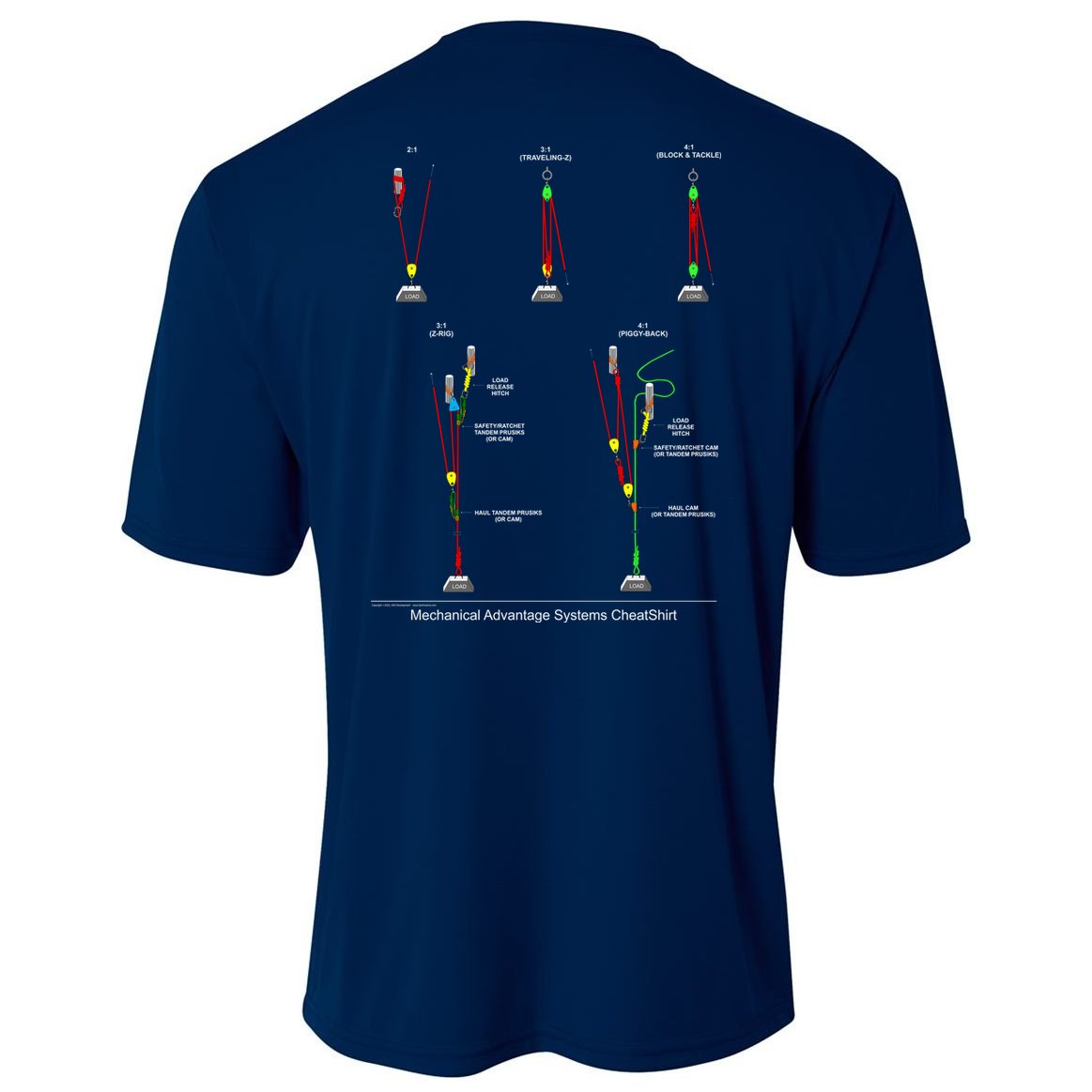 Rope Rescue Mechanical Advantage System Ultimate Training Shirt Performance Shirt