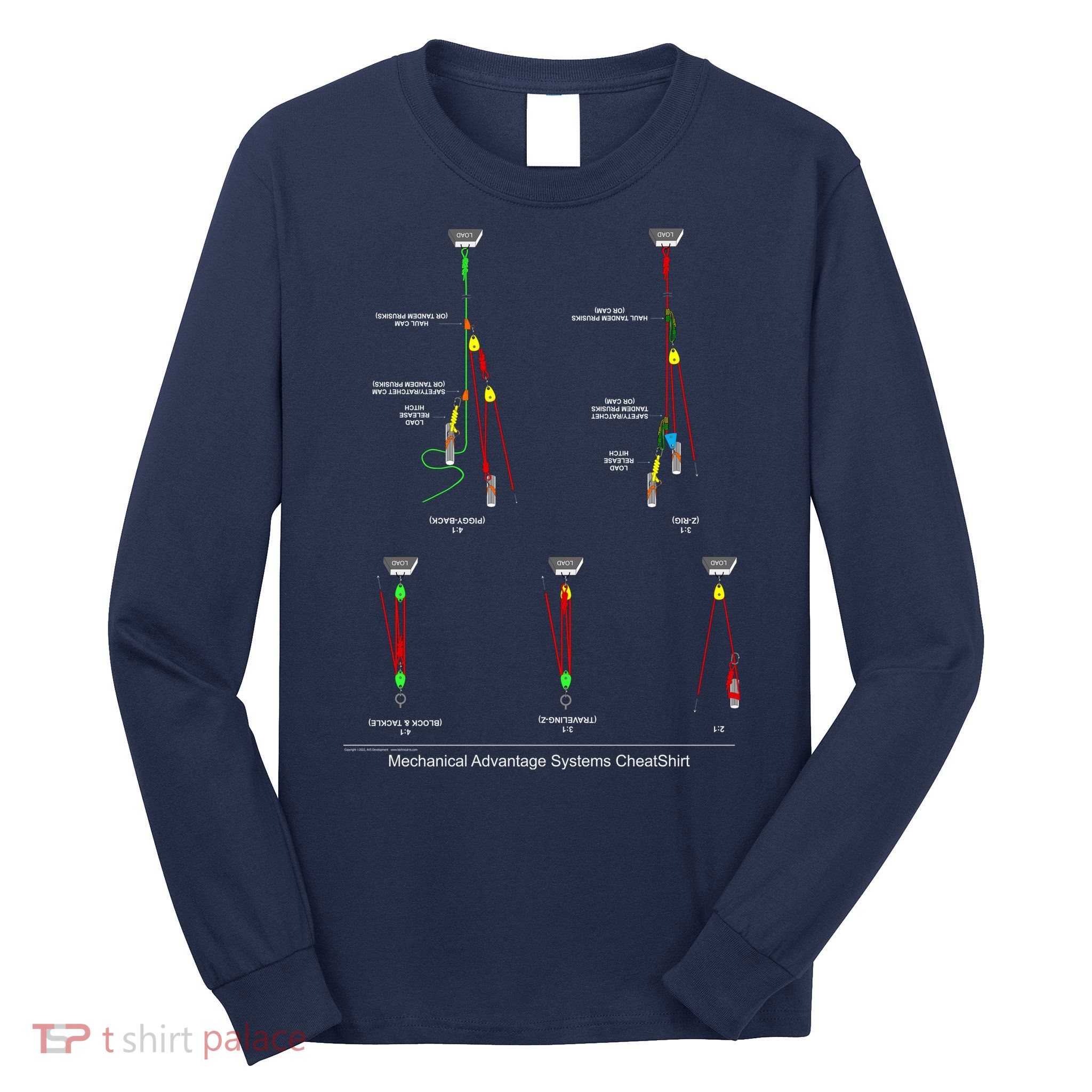 Rope Rescue Mechanical Advantage System Ultimate Training Shirt Long Sleeve Shirt