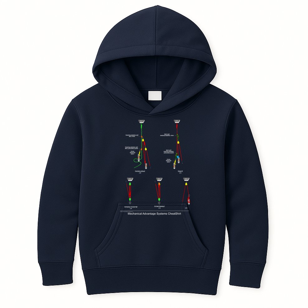 Rope Rescue Mechanical Advantage System Ultimate Training Shirt Kids Hoodie