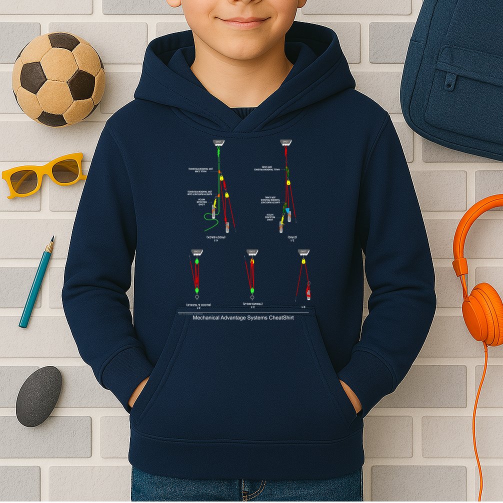 Rope Rescue Mechanical Advantage System Ultimate Training Shirt Kids Hoodie