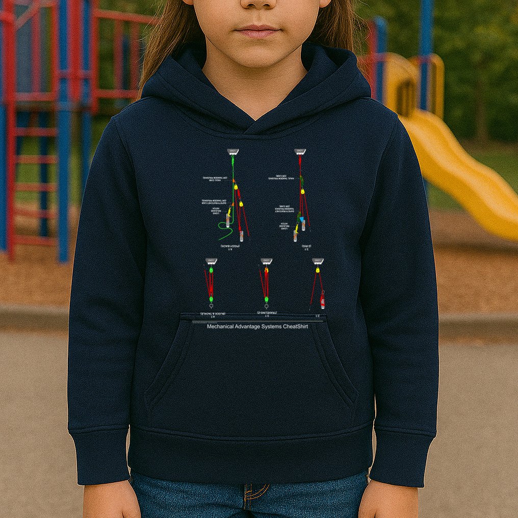 Rope Rescue Mechanical Advantage System Ultimate Training Shirt Kids Hoodie